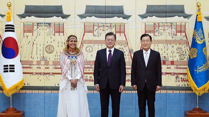 주한대사 신임장 제정식